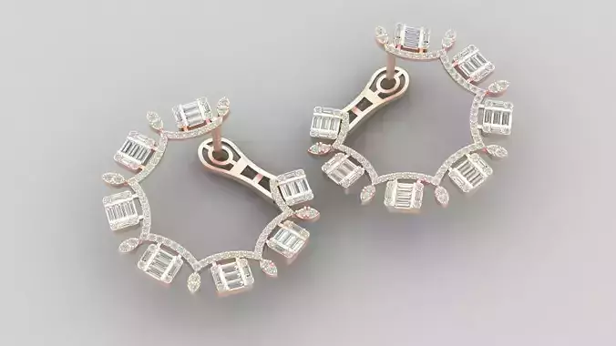 Modern Baguette Earrings