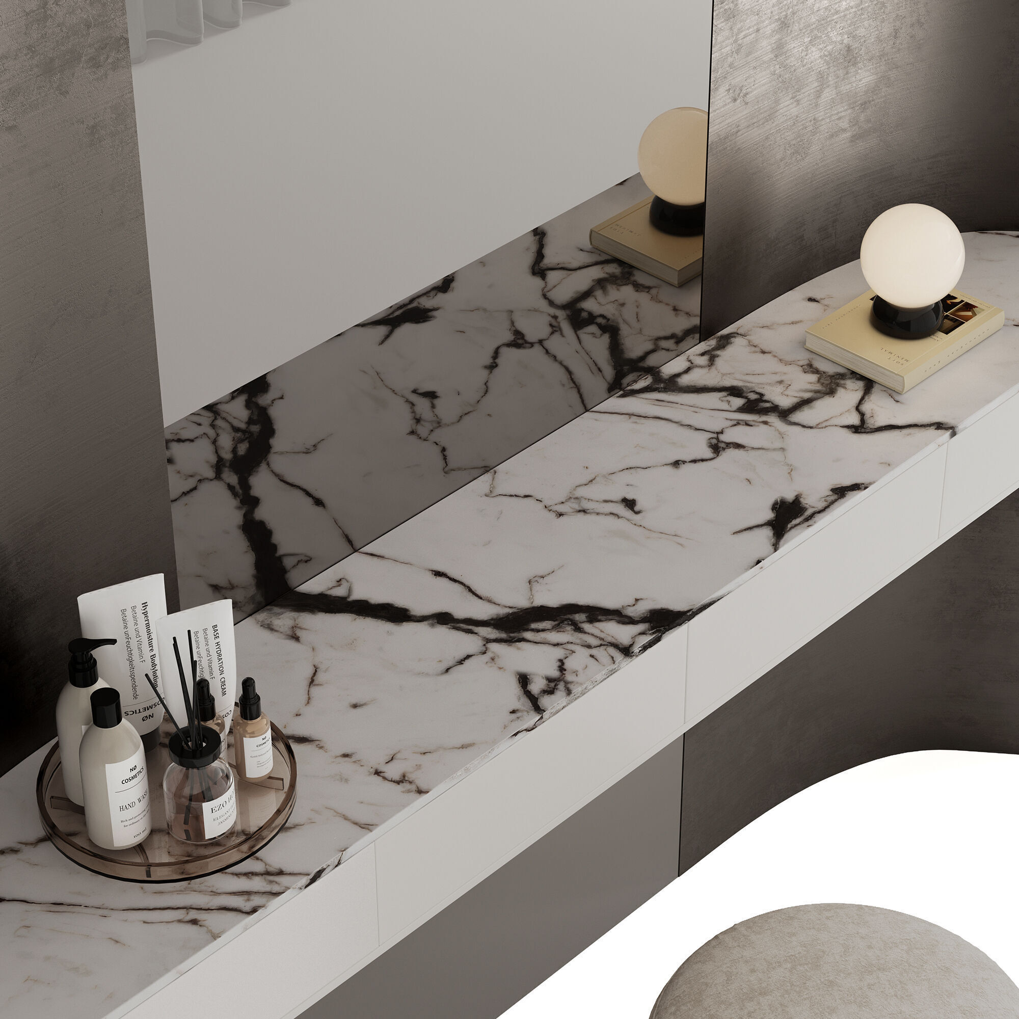 Bedroom Furniture Composition 20 3D model_2