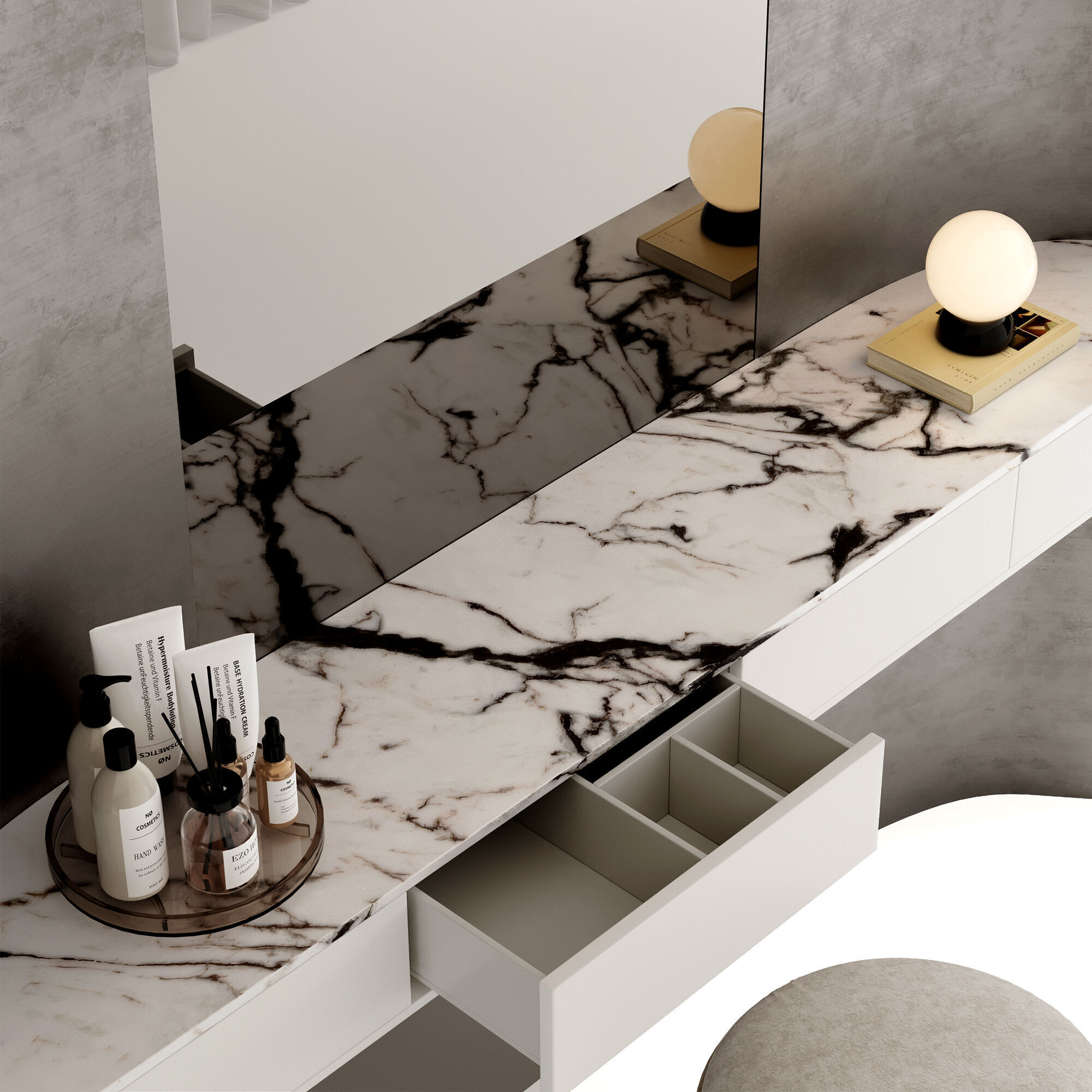 Bedroom Furniture Composition 20 3D model_3