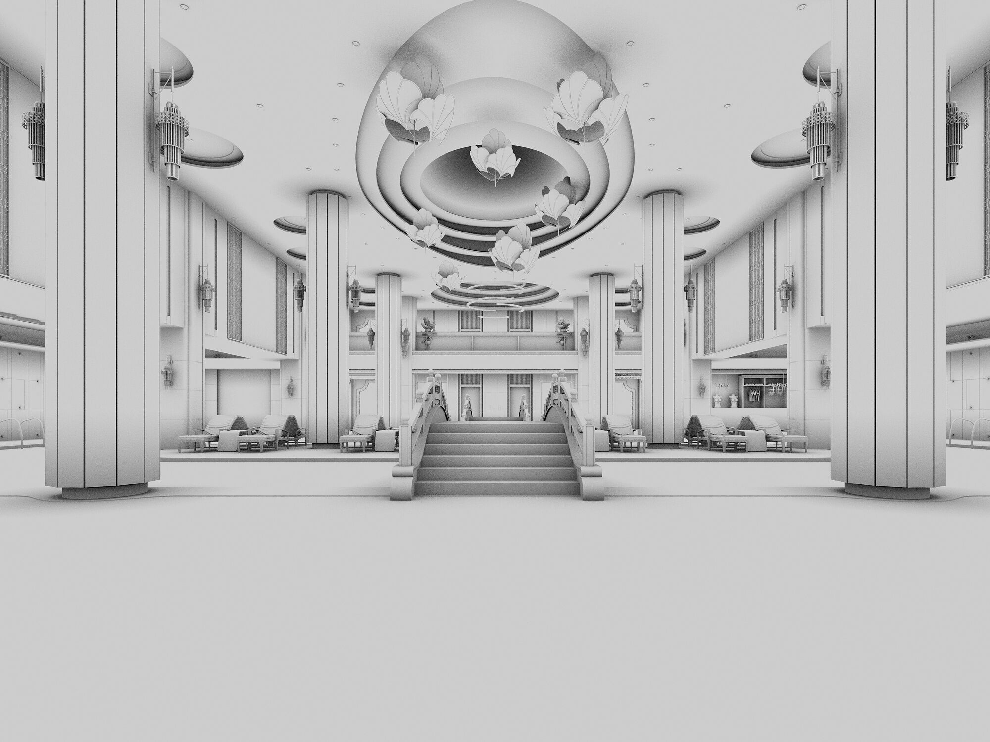 Swimming pool  3D model_4