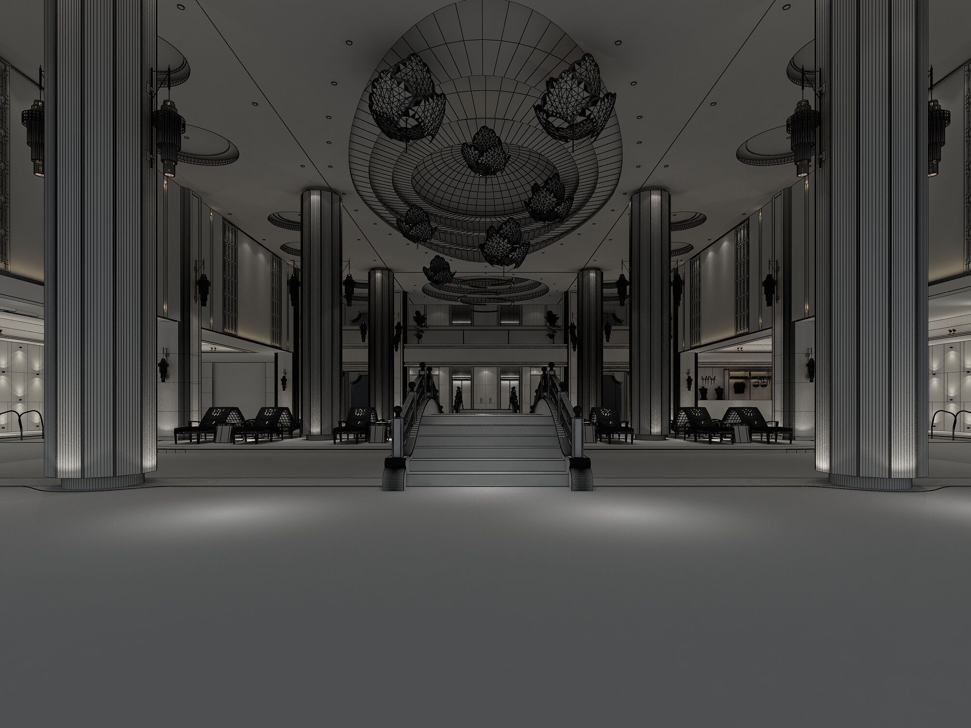 Swimming pool  3D model_5