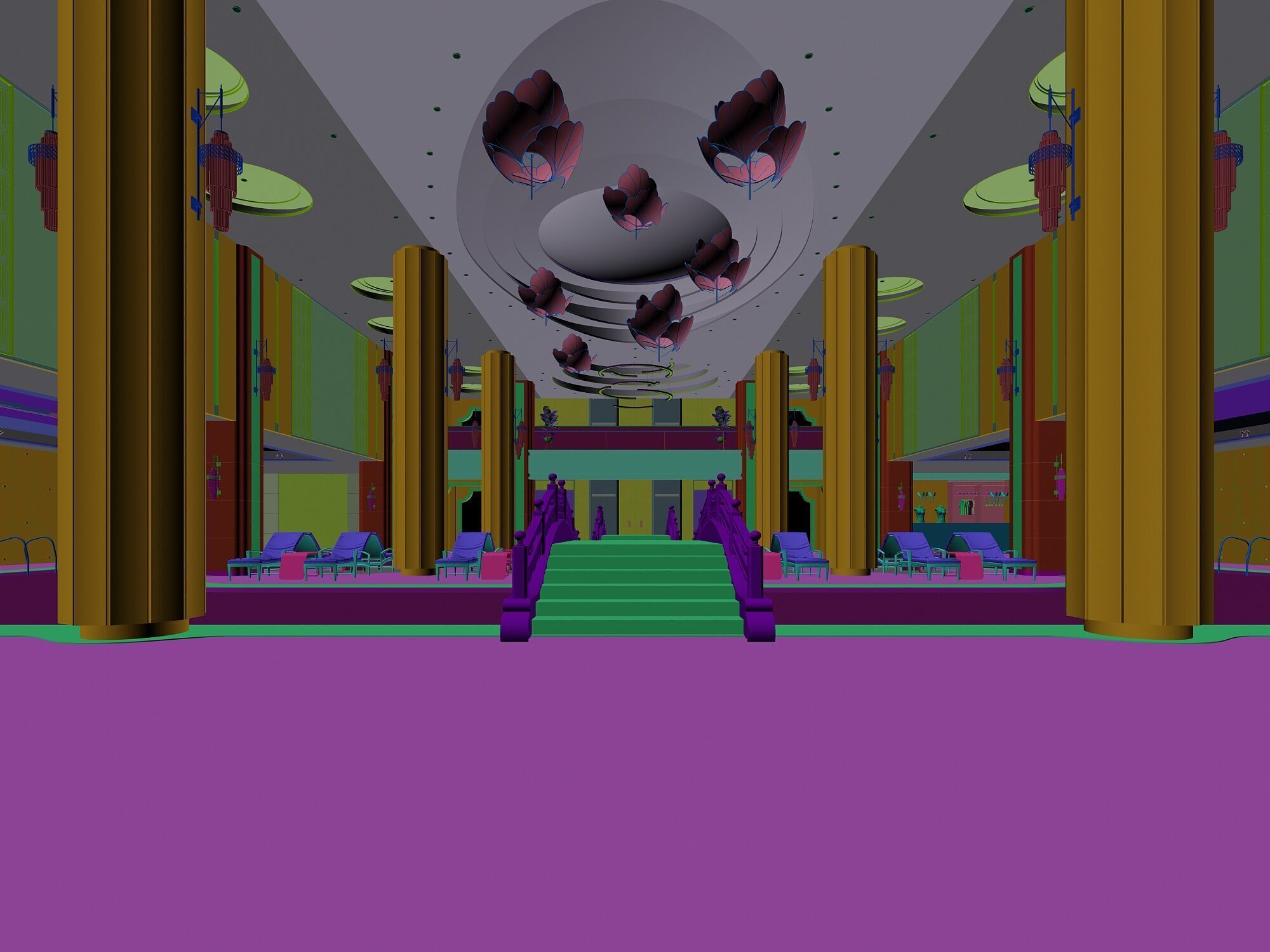 Swimming pool  3D model_6