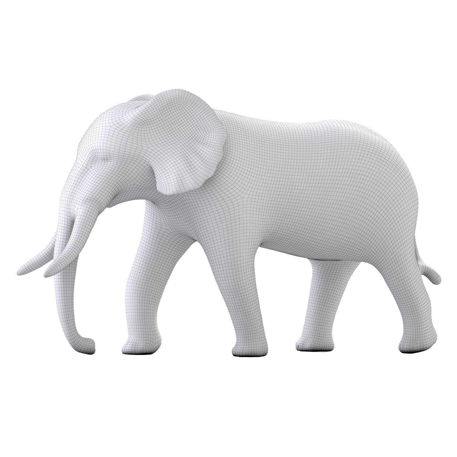 Elephant figurine 3D model_5