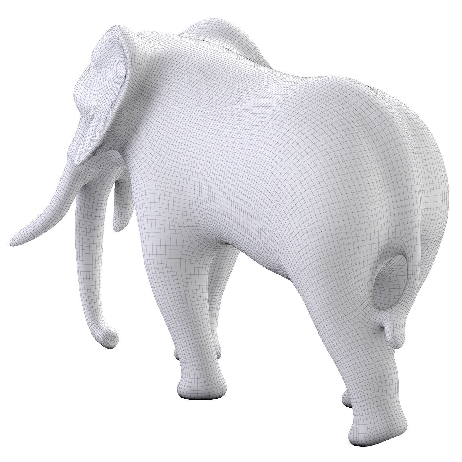 Elephant figurine 3D model_6