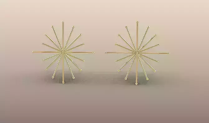 Star Earring Free 3D print model