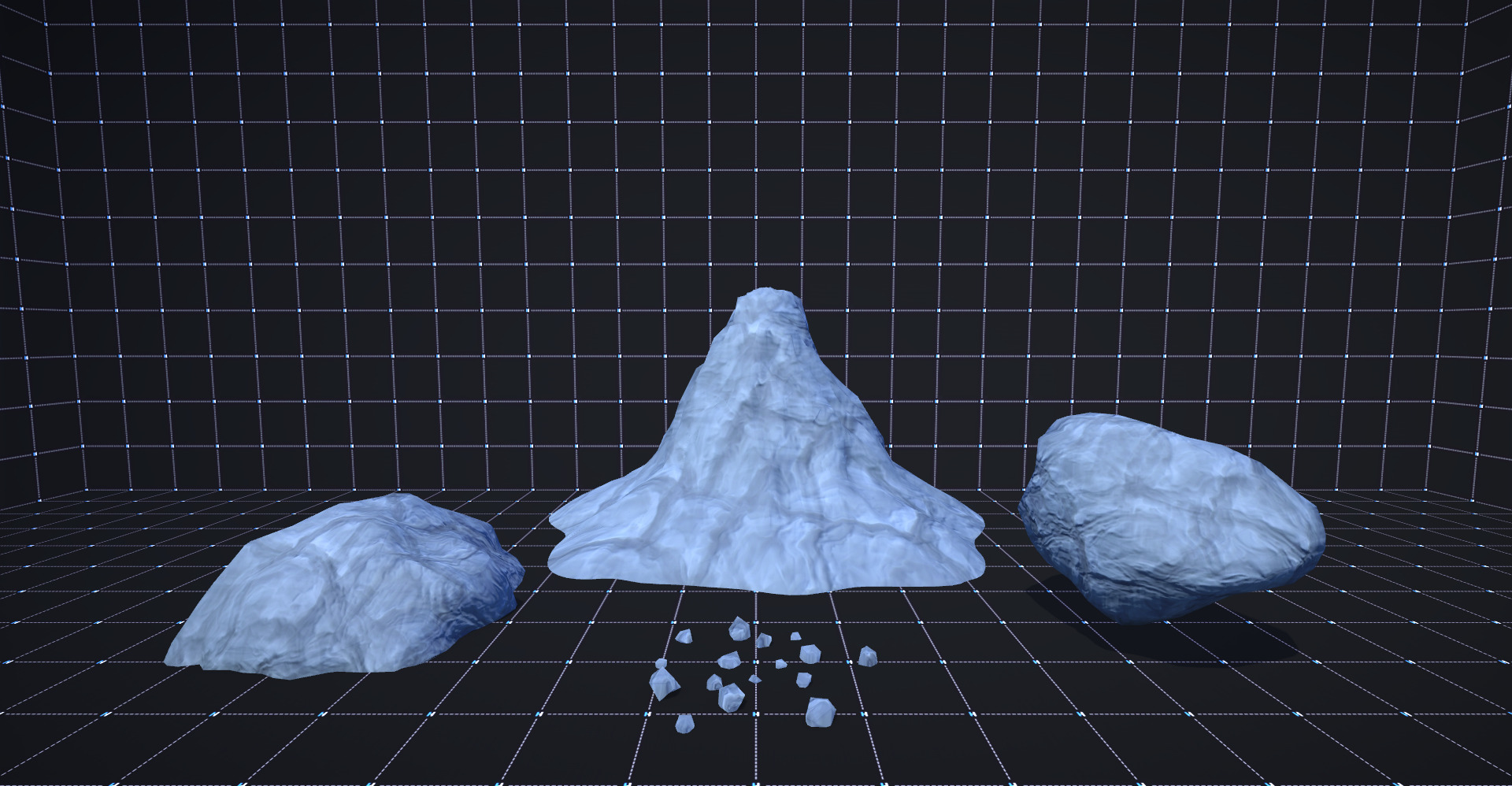 Mountain - Stylized Fantasy Environment Free low-poly 3D model_7