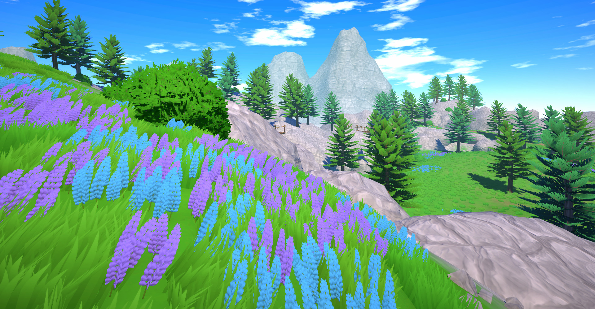 Mountain - Stylized Fantasy Environment Free low-poly 3D model_3