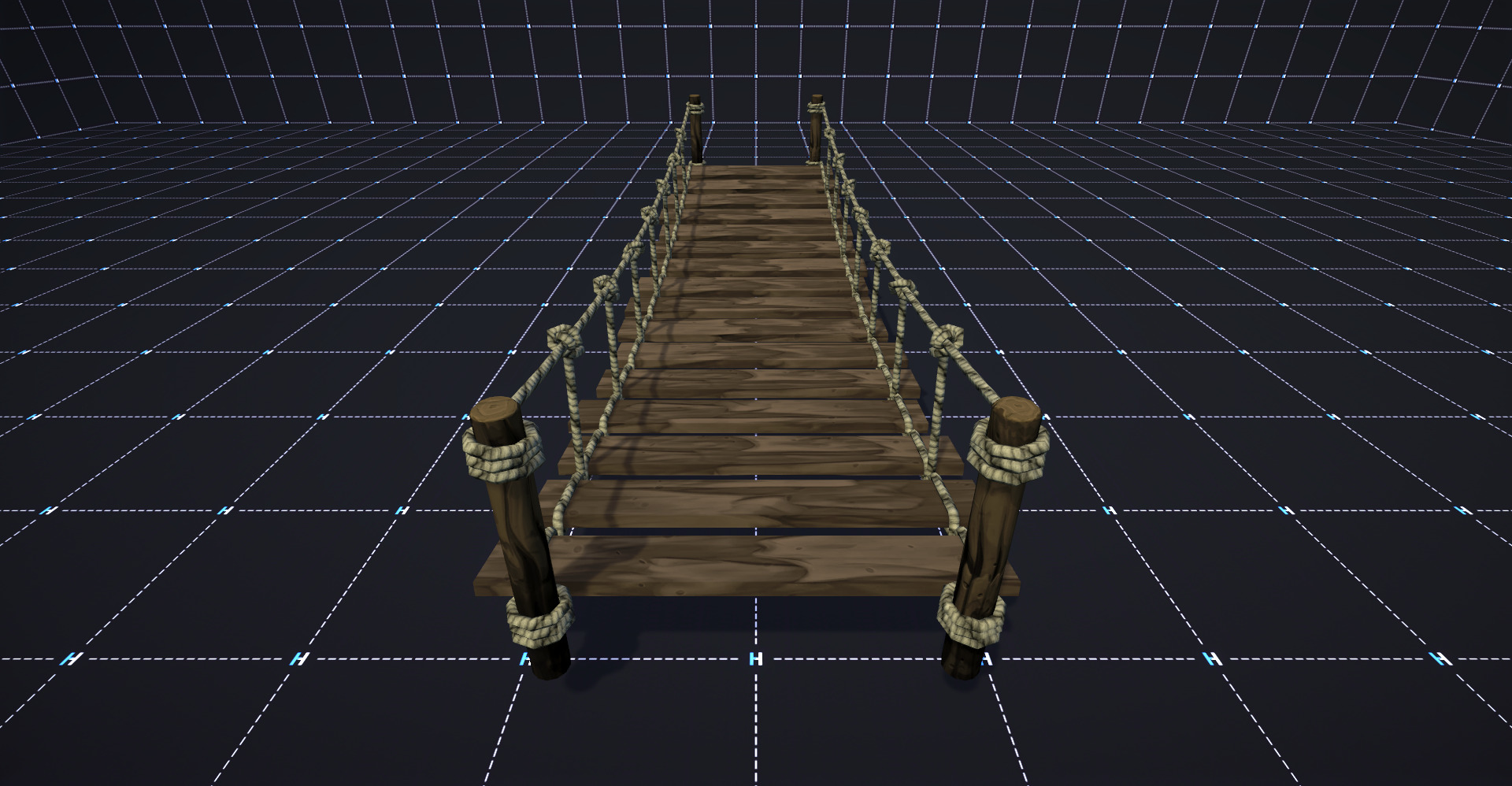 Mountain - Stylized Fantasy Environment Free low-poly 3D model_4