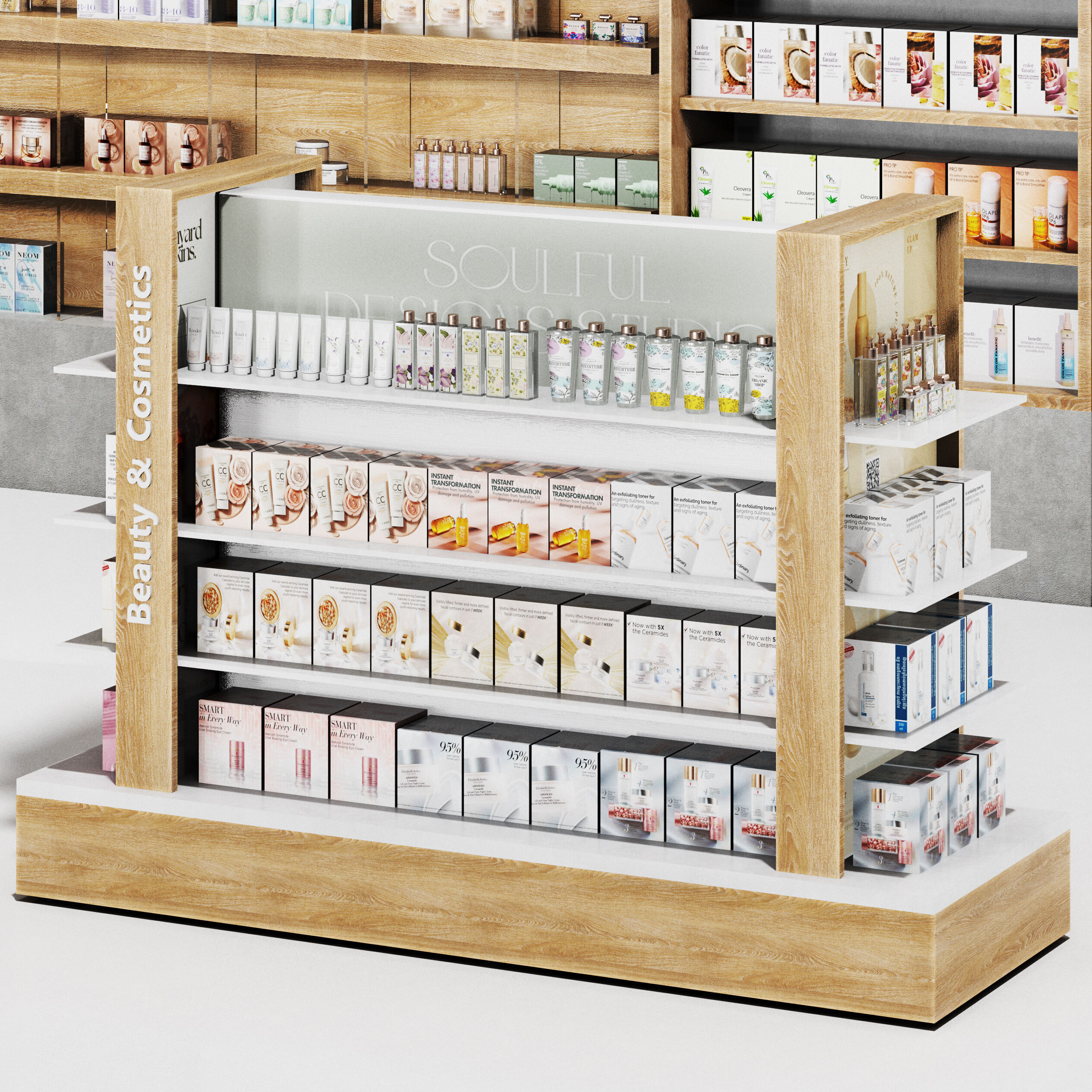 Pharmacy Drugstore showcase 02 Low-poly 3D model_5