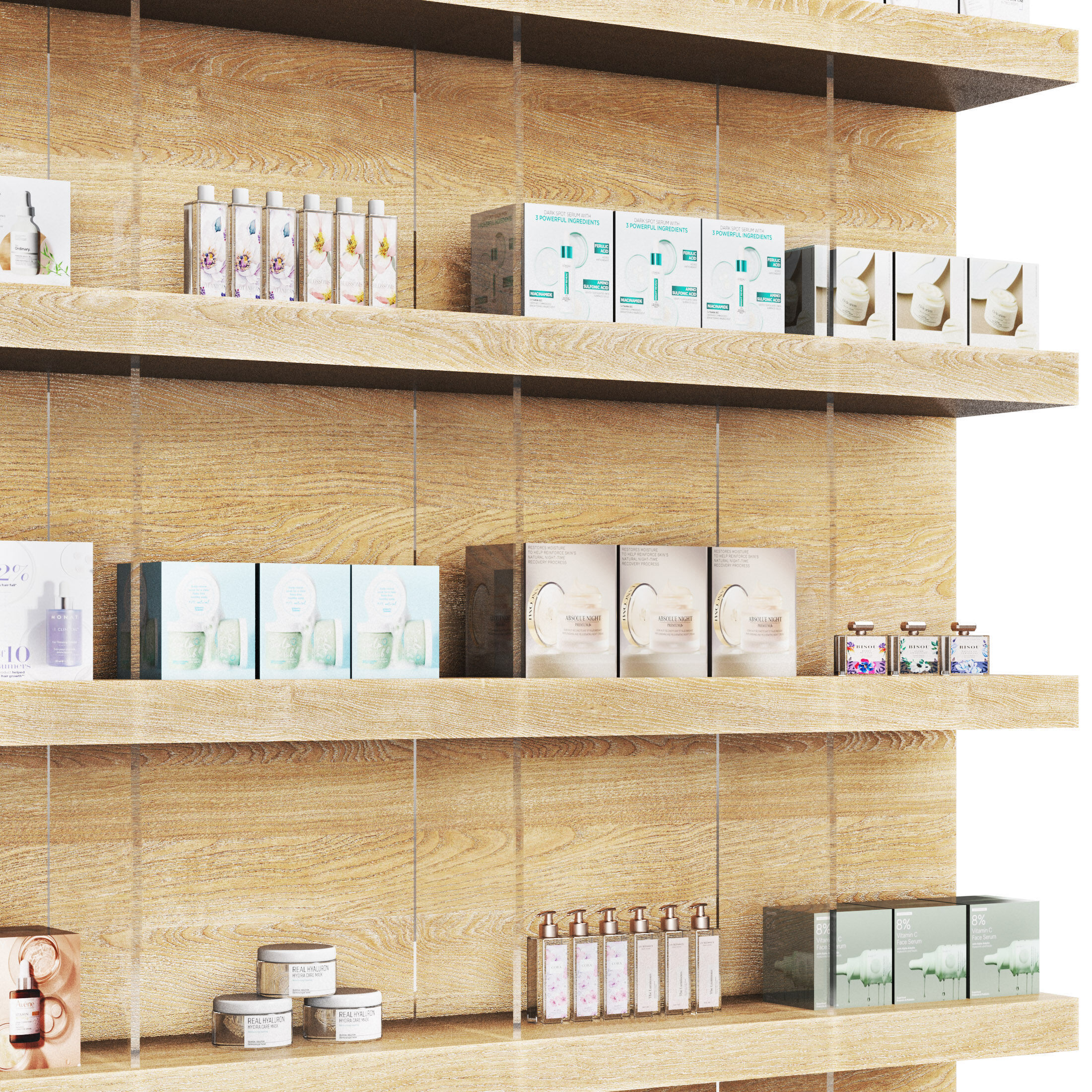 Pharmacy Drugstore showcase 02 Low-poly 3D model_7