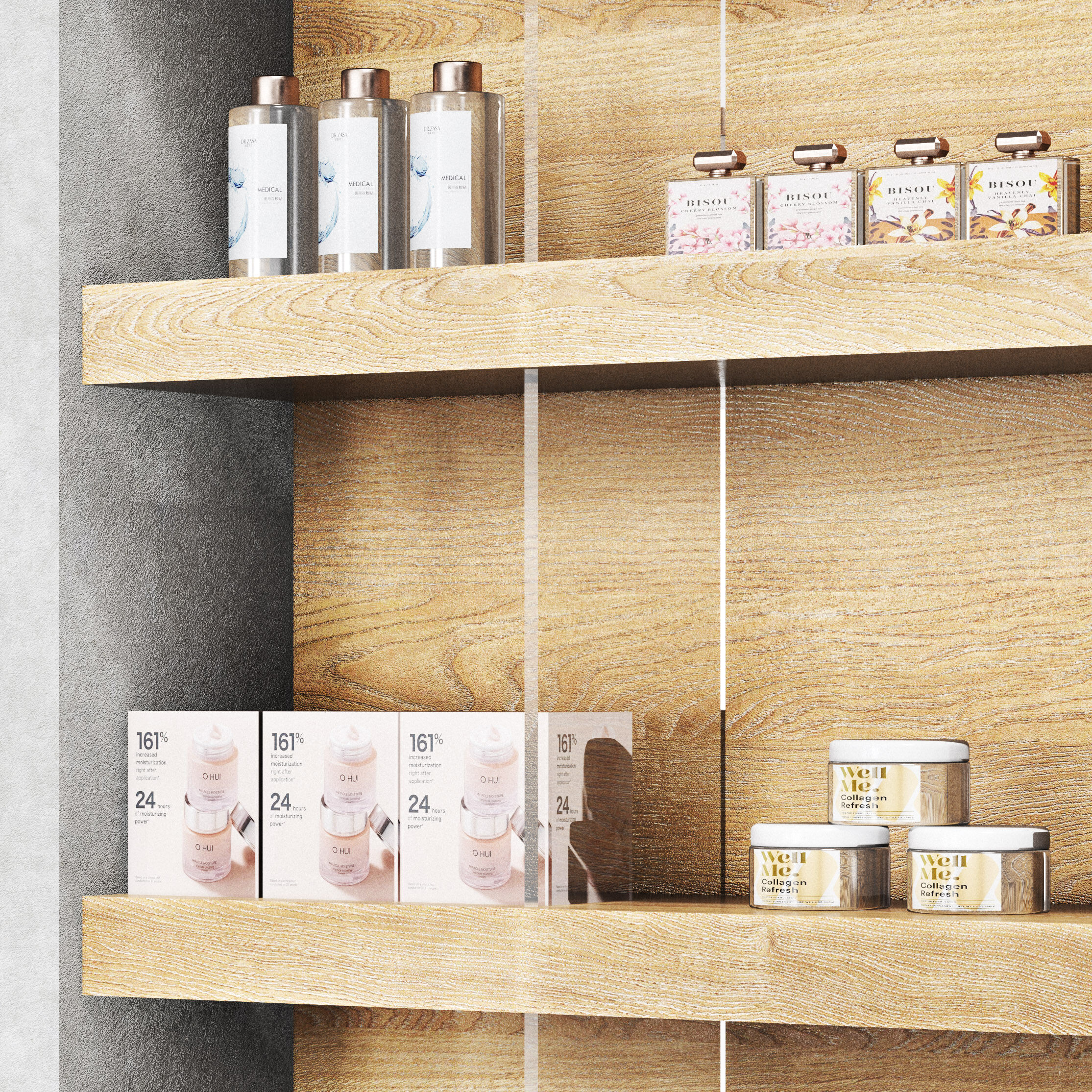 Pharmacy Drugstore showcase 02 Low-poly 3D model_8