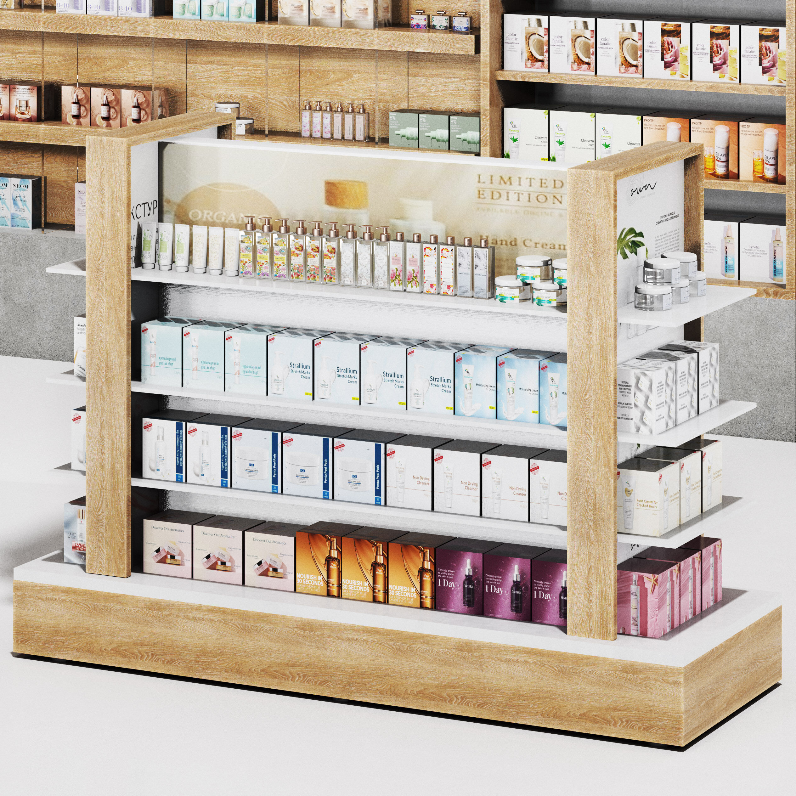 Pharmacy Drugstore showcase 02 Low-poly 3D model_9