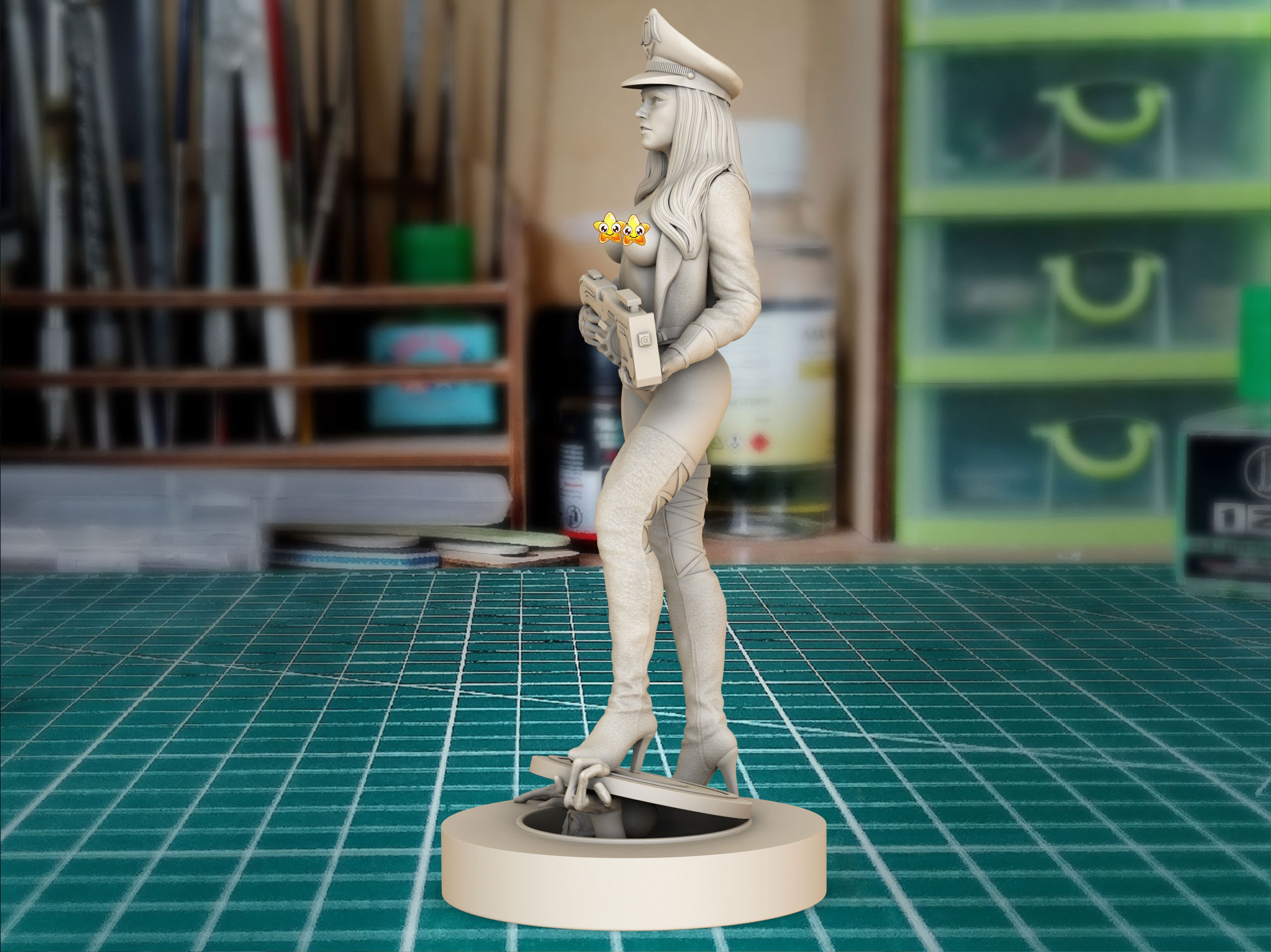 cyber cop 3D print model_3