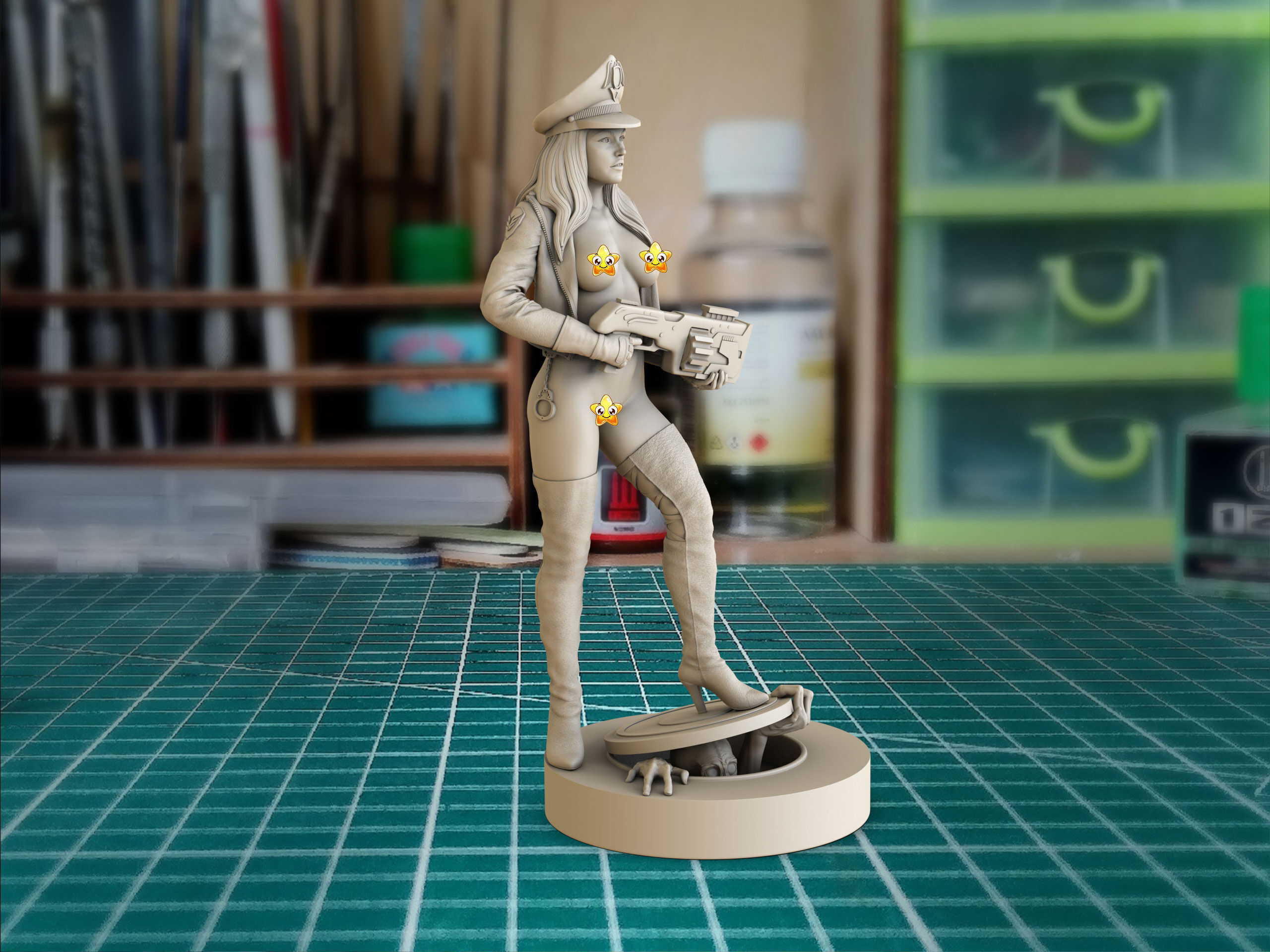 cyber cop 3D print model_2