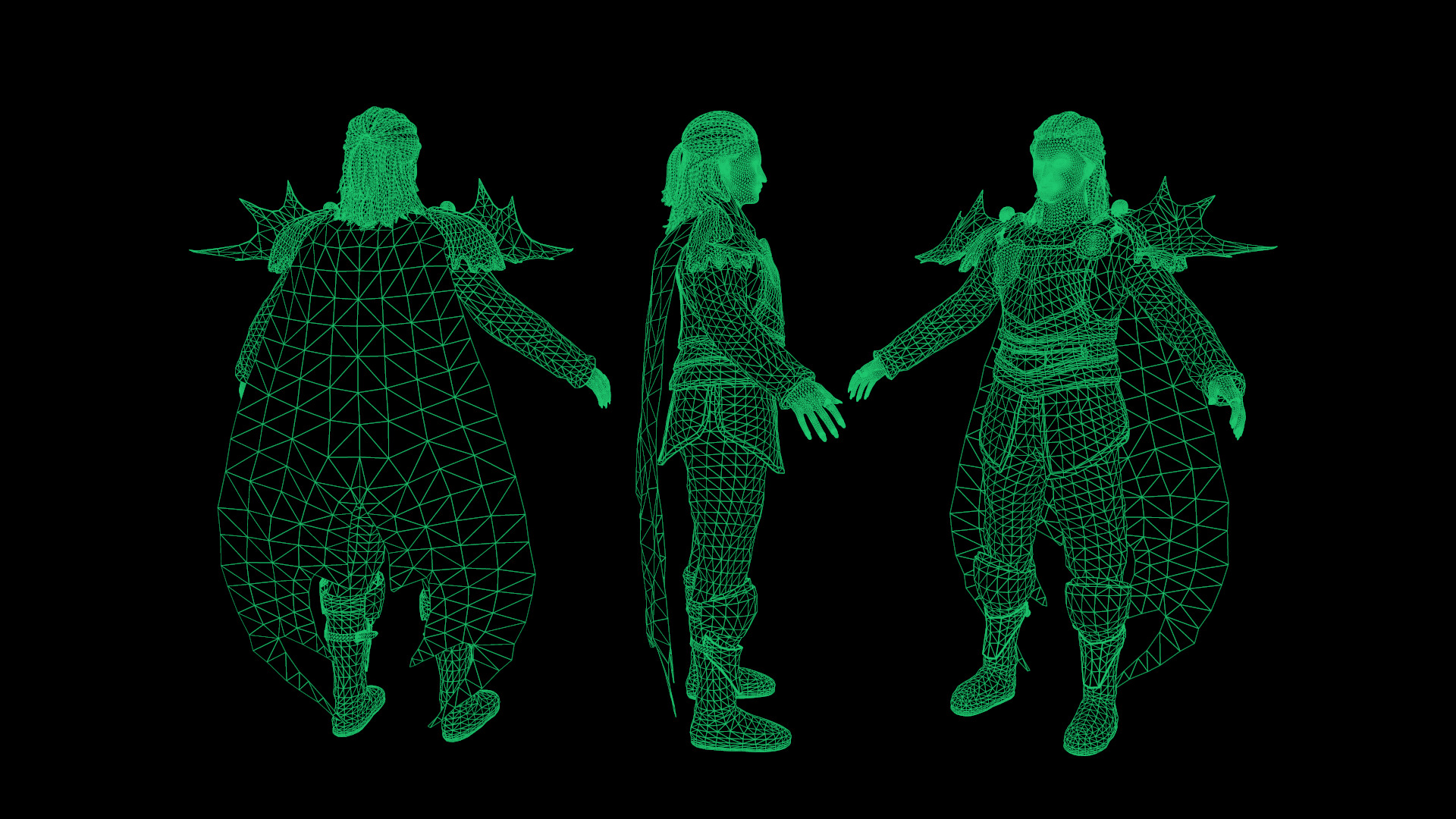 Vampire Lord Low-poly 3D model_5