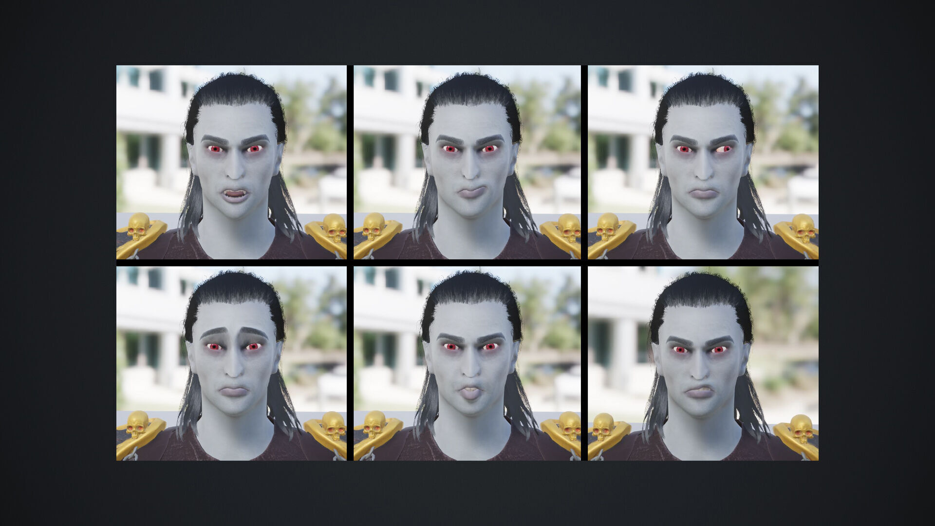 Vampire Lord Low-poly 3D model_6