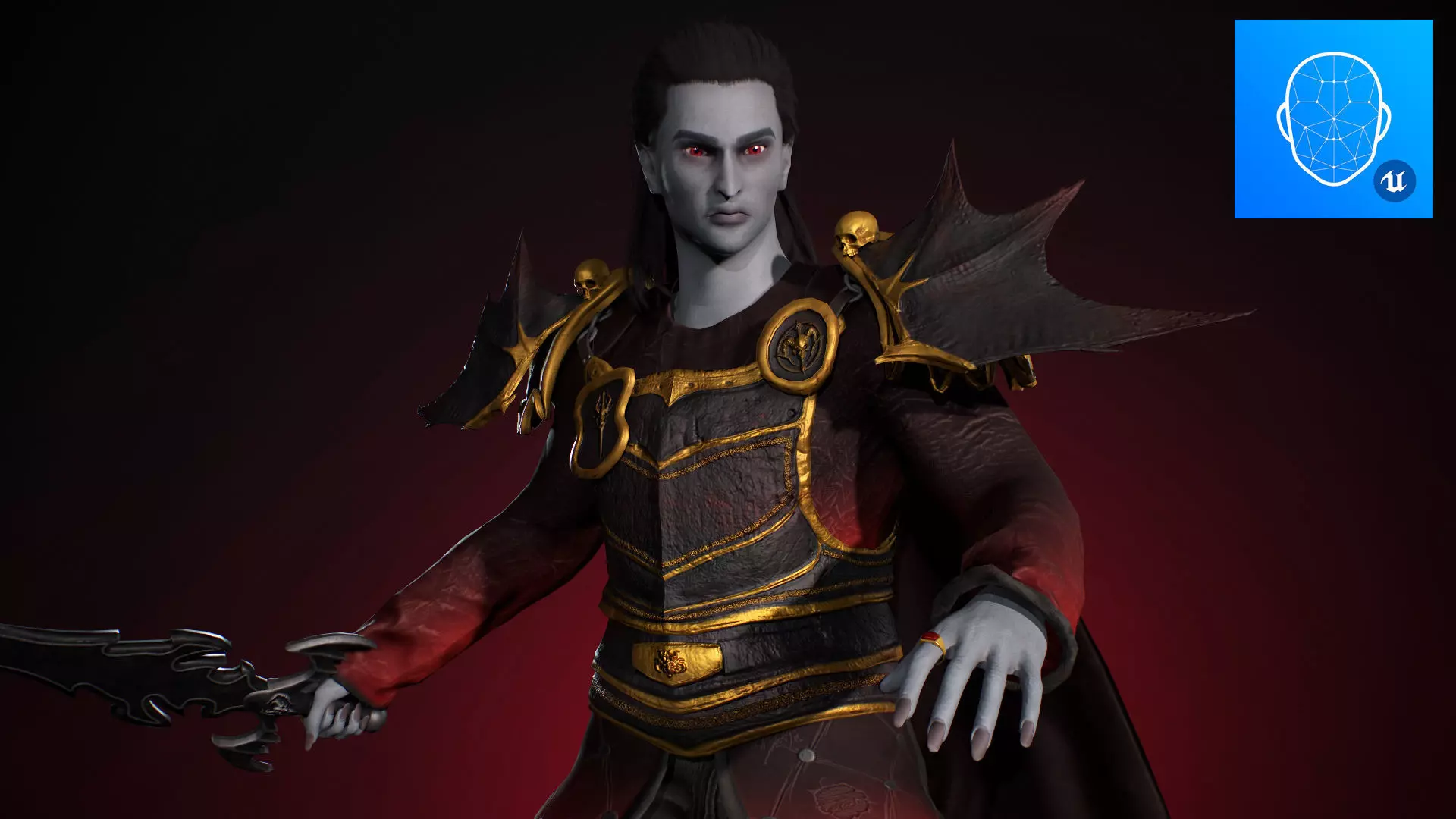 Vampire Lord Low-poly 3D model_0