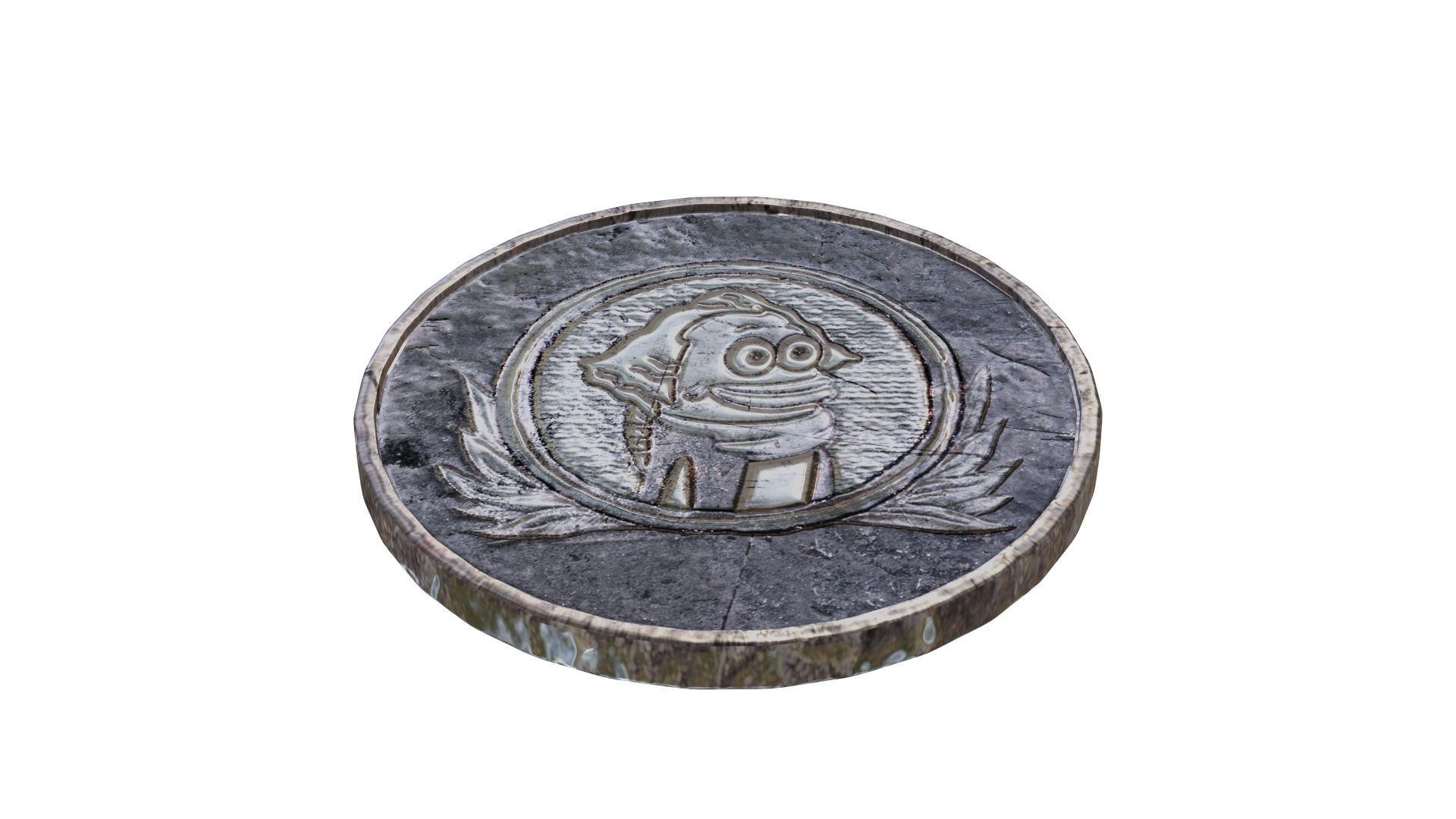 Bikini Bottom First Edition Bronze Coin 3D model_5