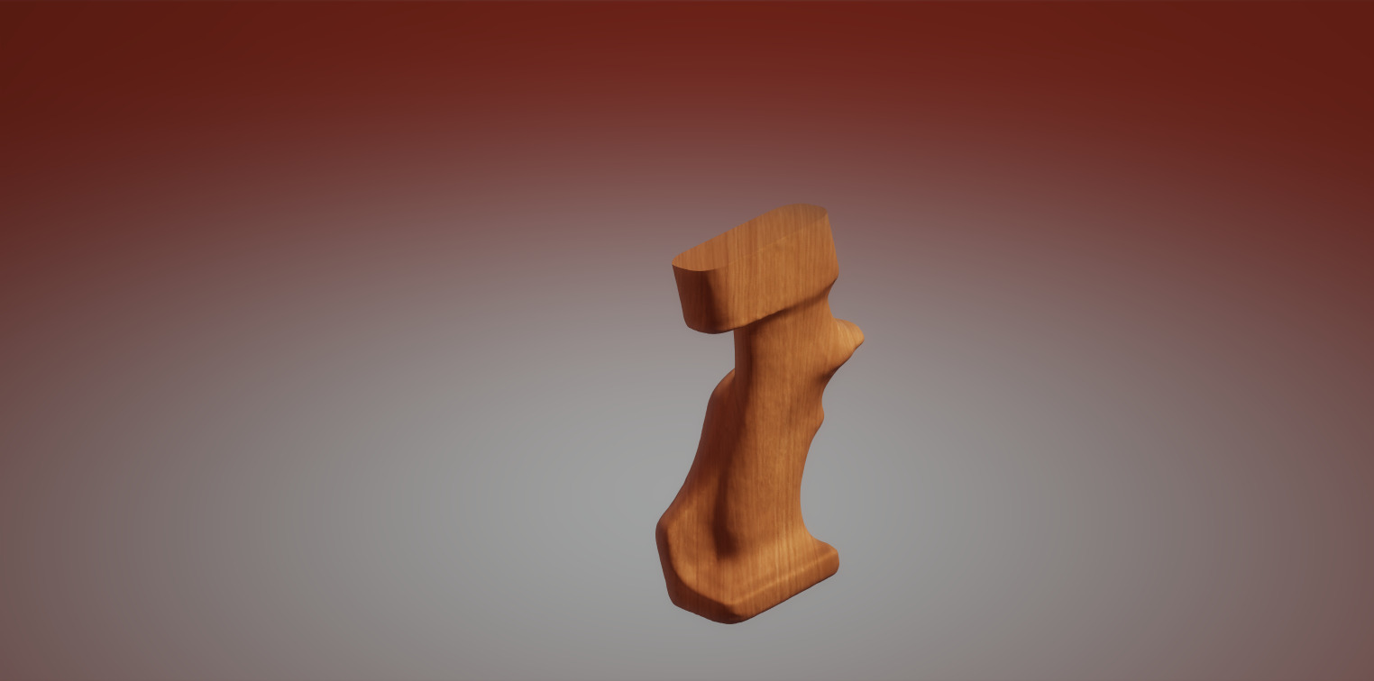 Speargun Right Handle 3D print model_3