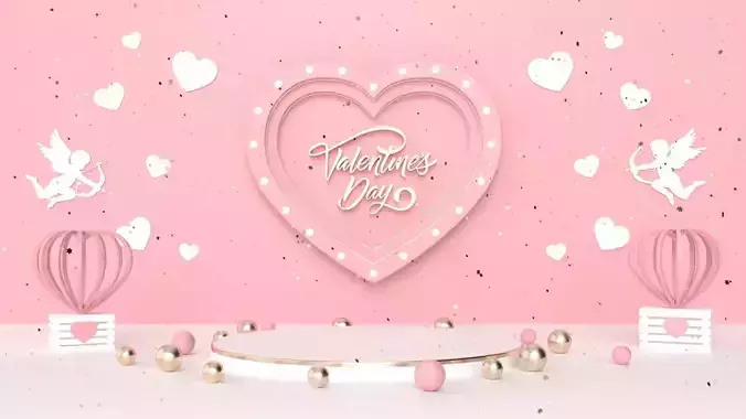 Valentines day 3D model