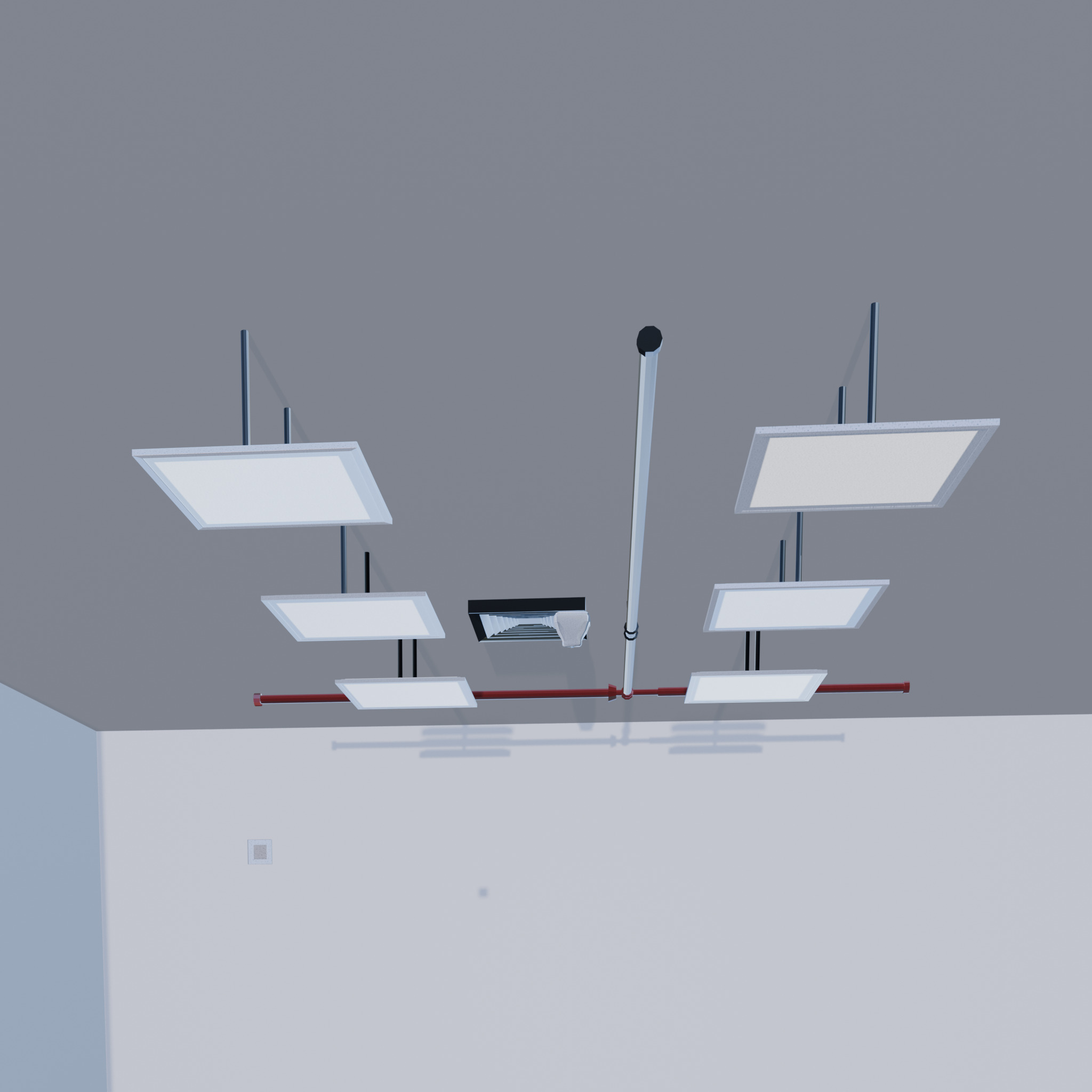 Led lights Low-poly 3D model_4