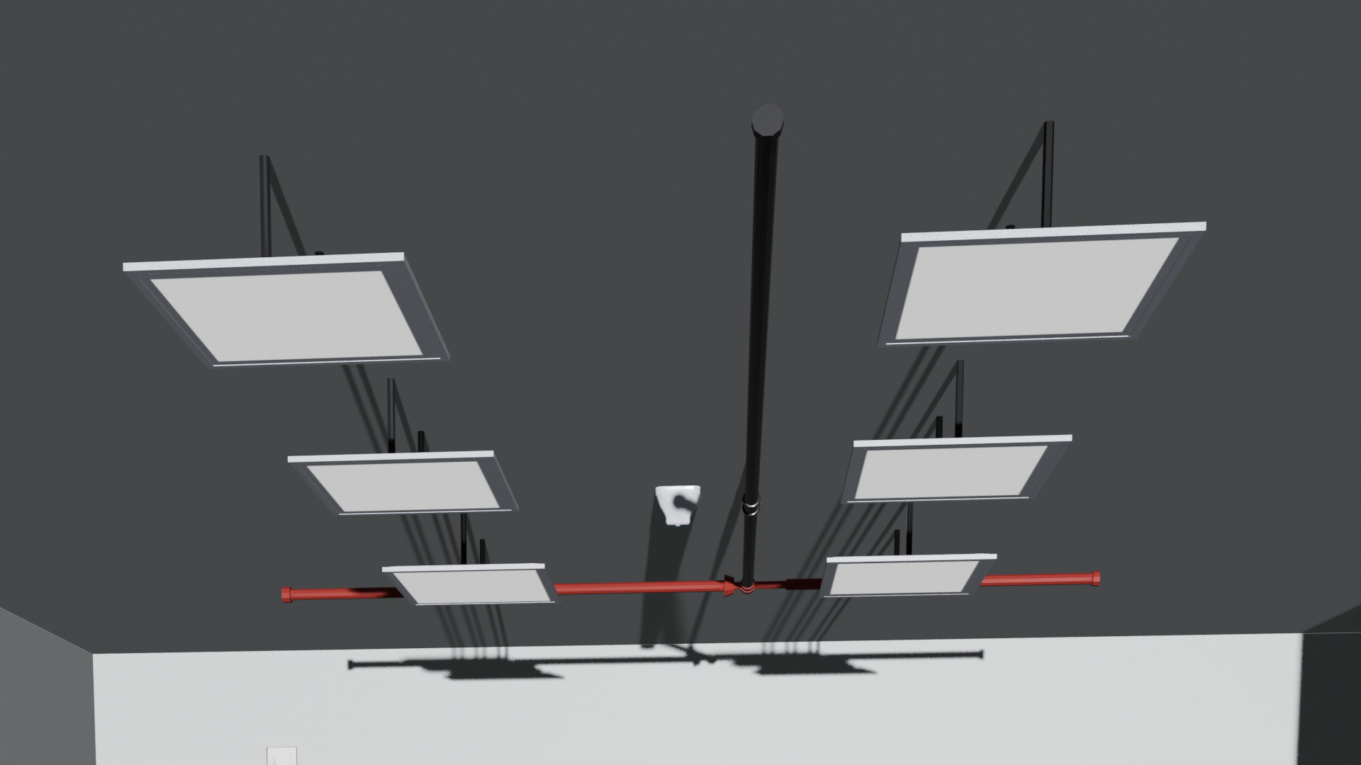 Led lights Low-poly 3D model_3