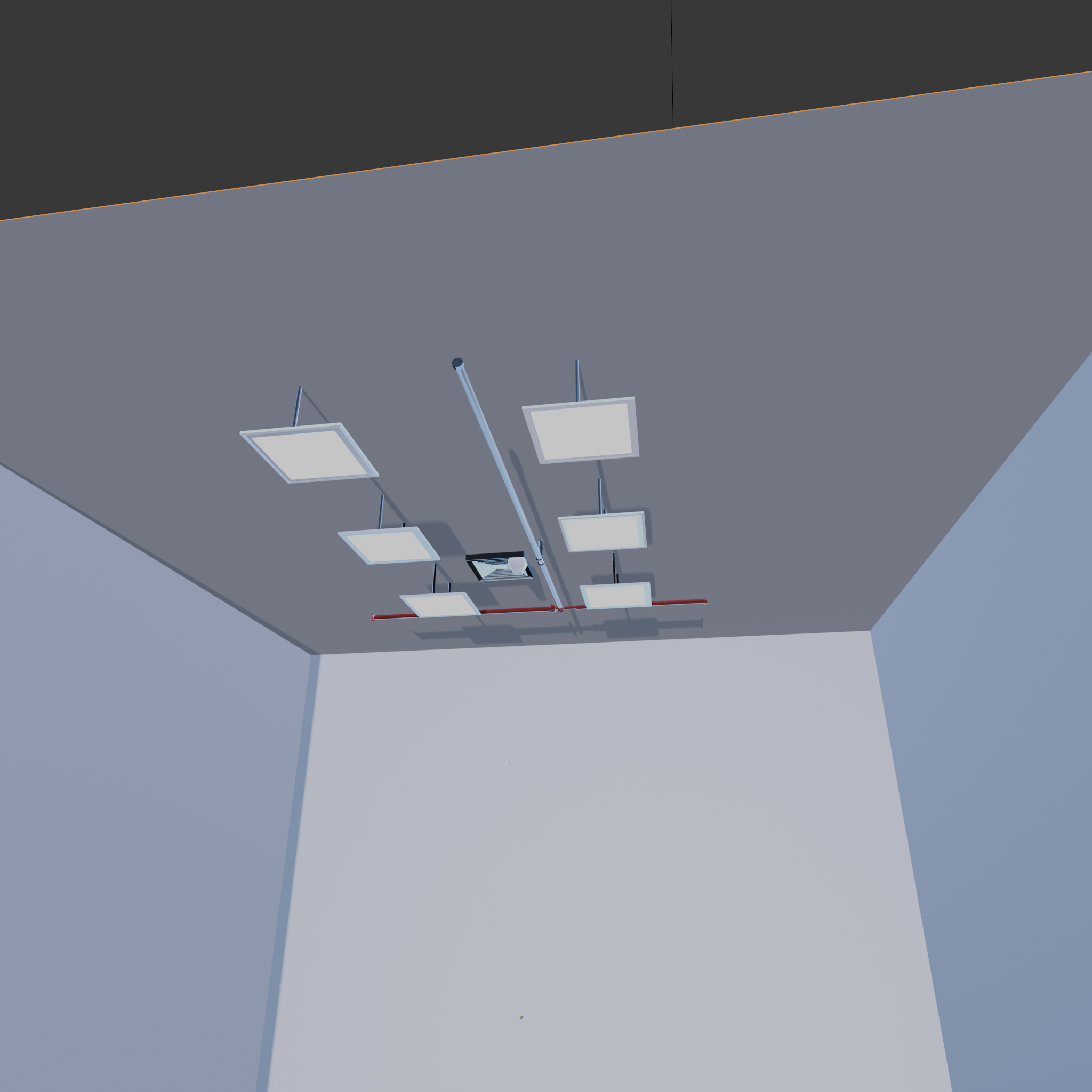 Led lights Low-poly 3D model_5