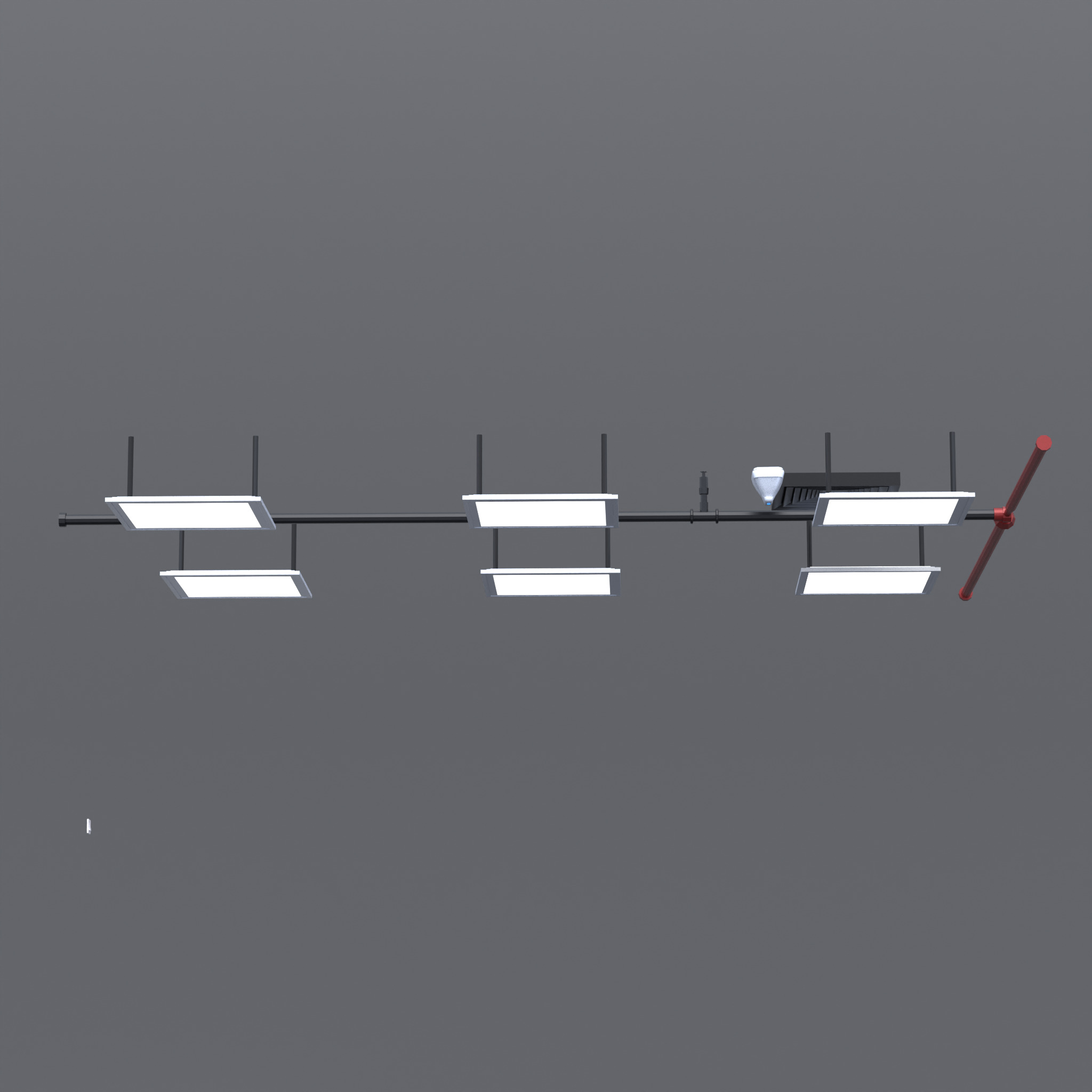 Led lights Low-poly 3D model_1