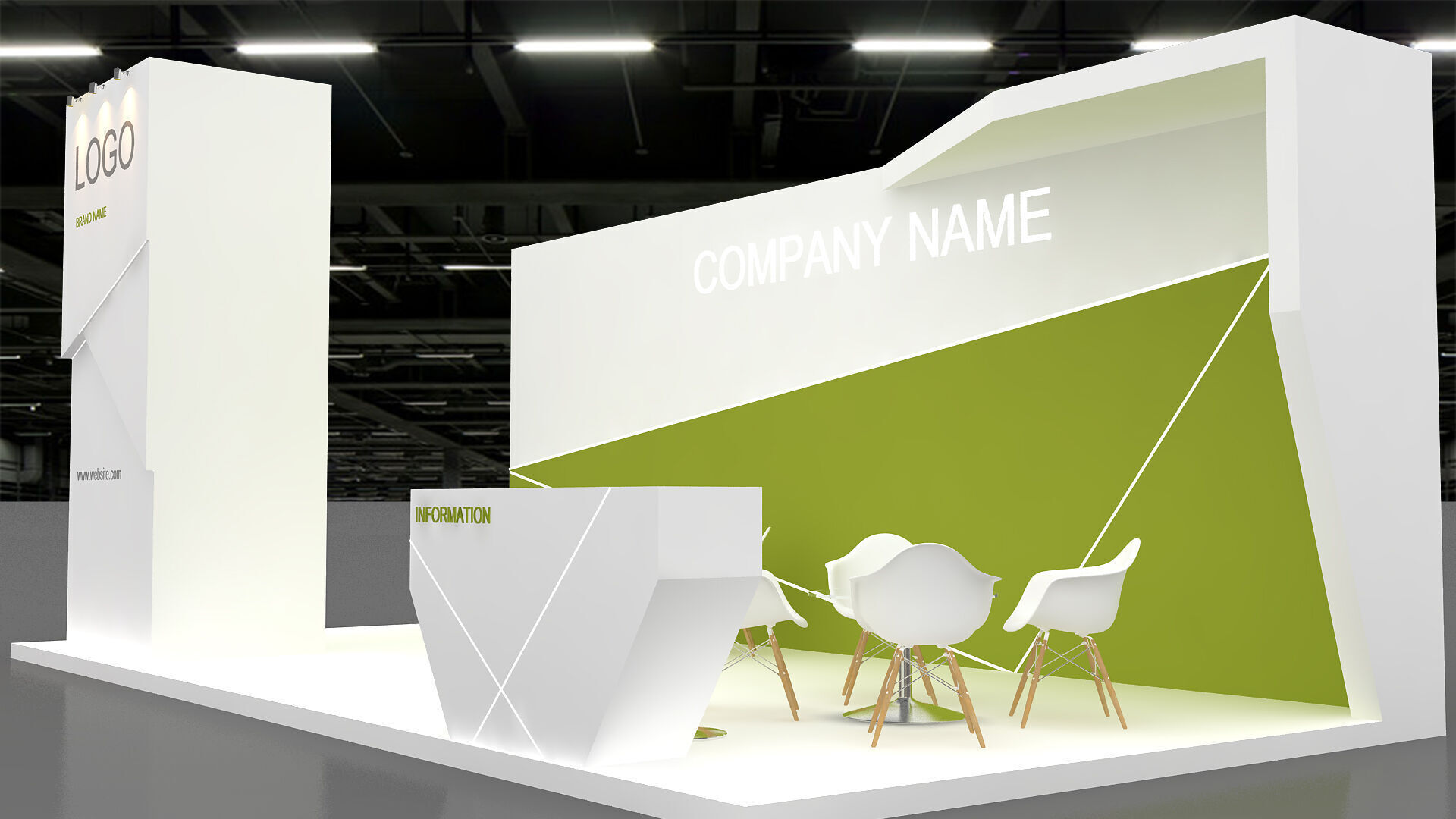 3D Exhibition Booth 3D model_4