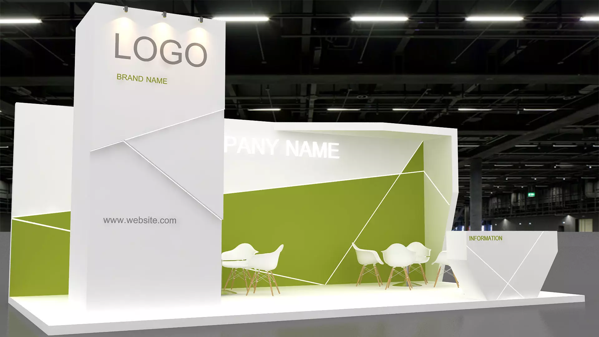 3D Exhibition Booth 3D model_0