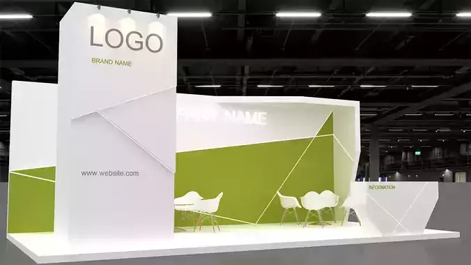 3D Exhibition Booth 3D model 3D Exhibition Booth 3D model