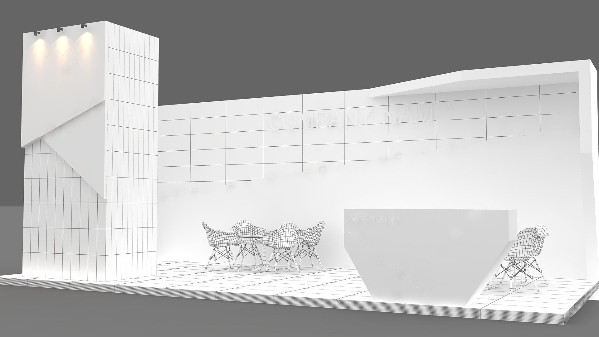3D Exhibition Booth 3D model_7