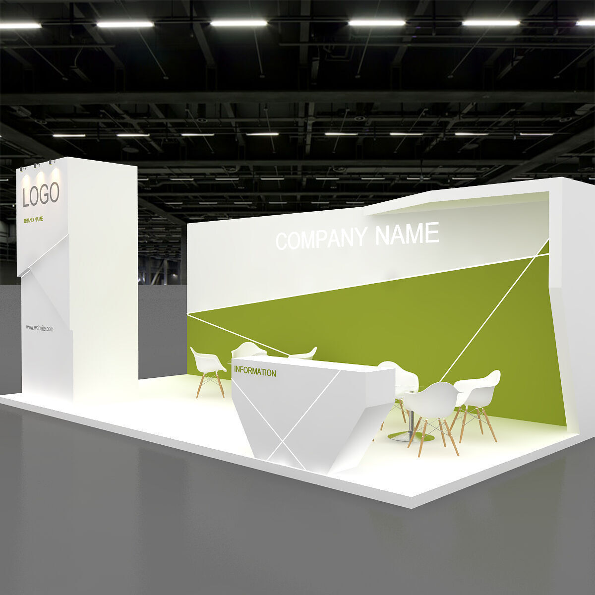 3D Exhibition Booth 3D model_6