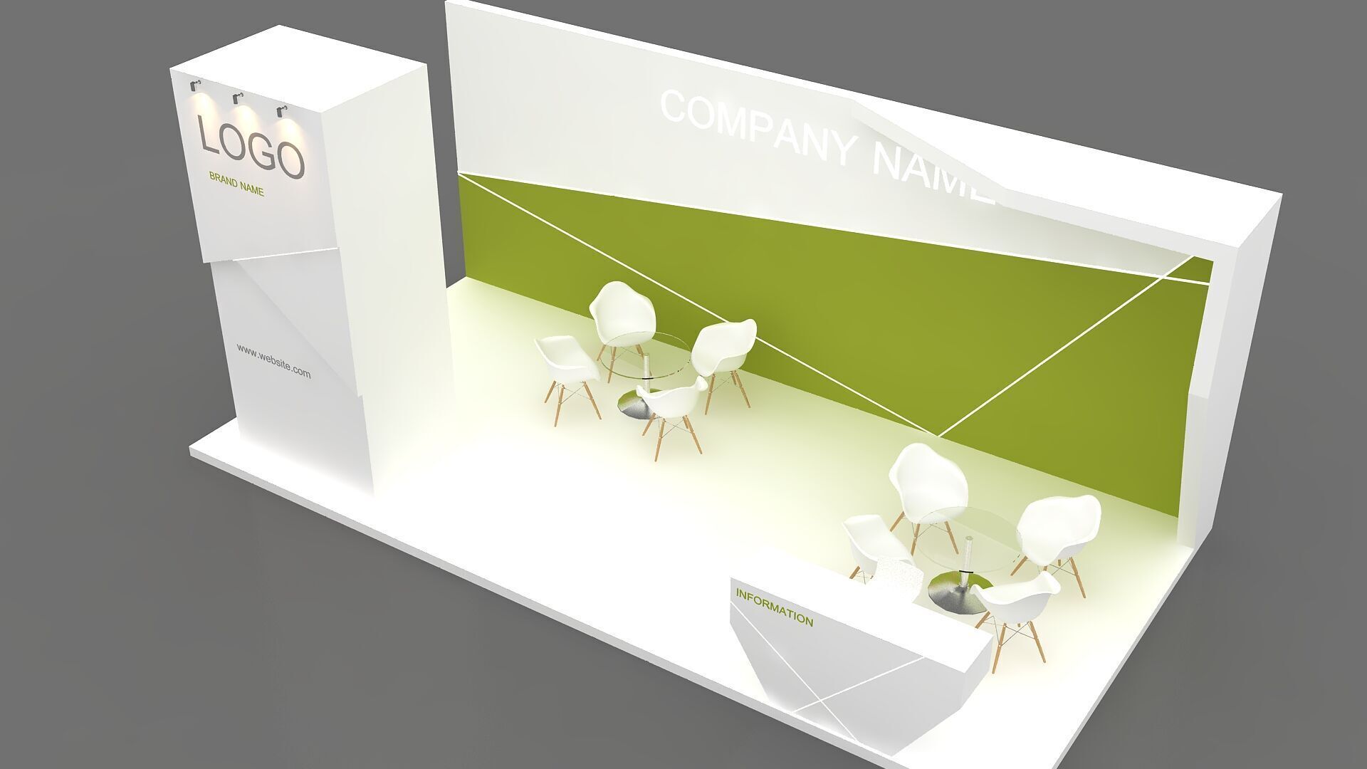 3D Exhibition Booth 3D model_5