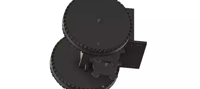 Electric tiller chassis 3D print model