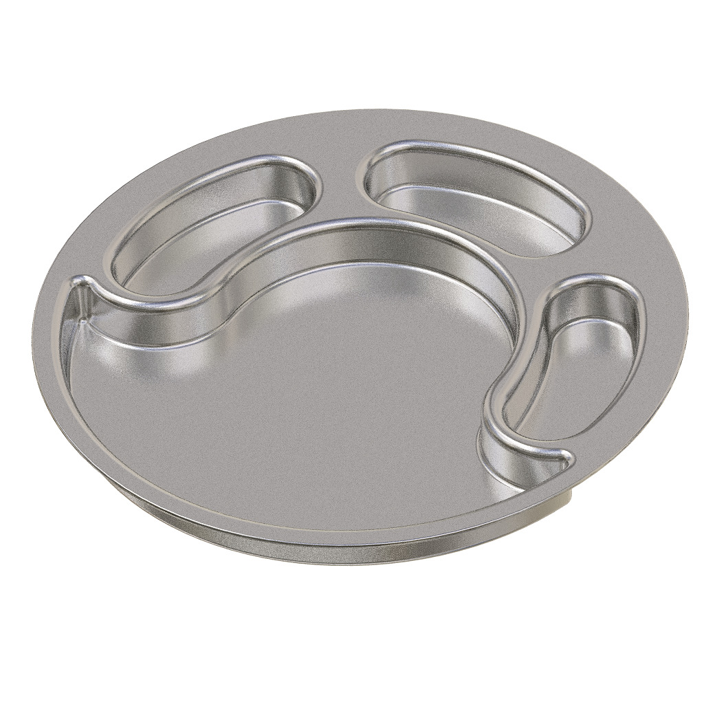 Exquisite Partition Plate 3D print model_1