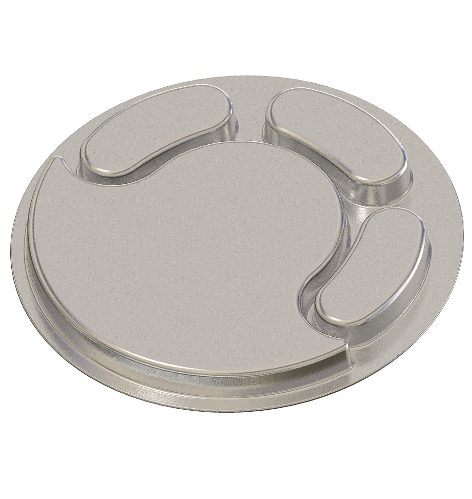 Exquisite Partition Plate 3D print model_2