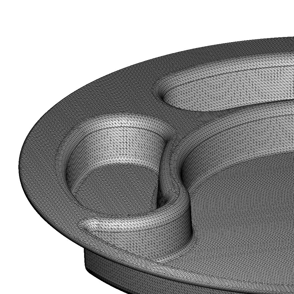 Exquisite Partition Plate 3D print model_5