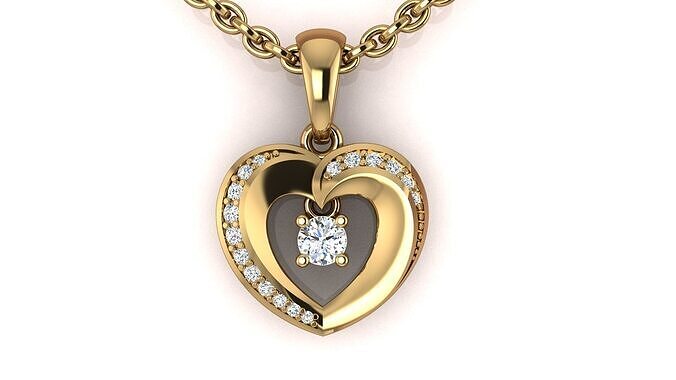 Heart Pendant 3D print model