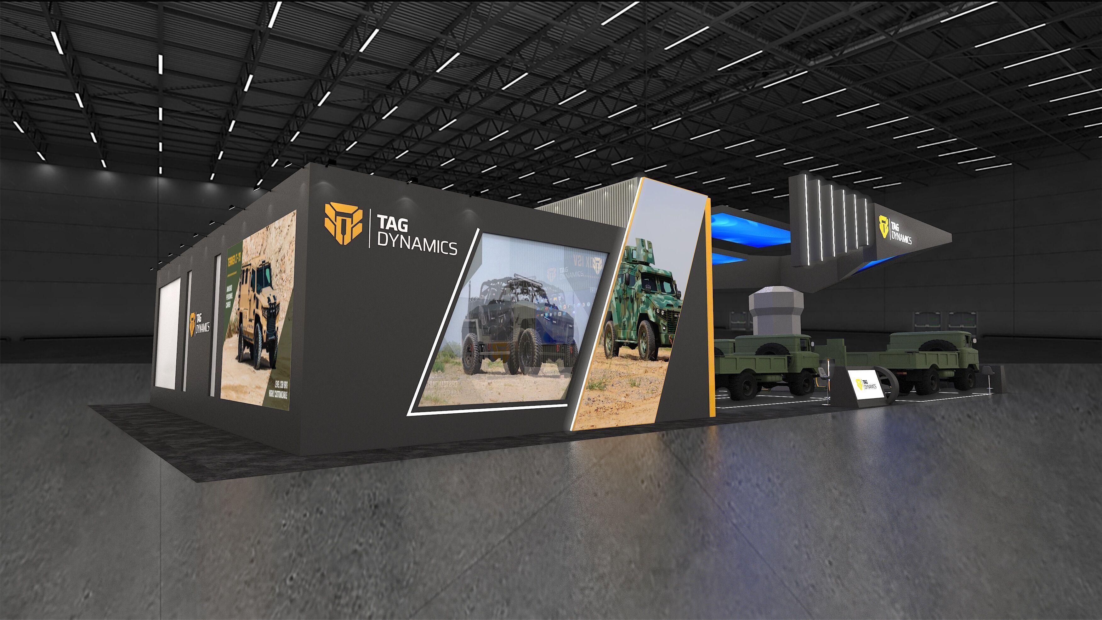 13x26 All Side Exhibition Stand 3D model_4