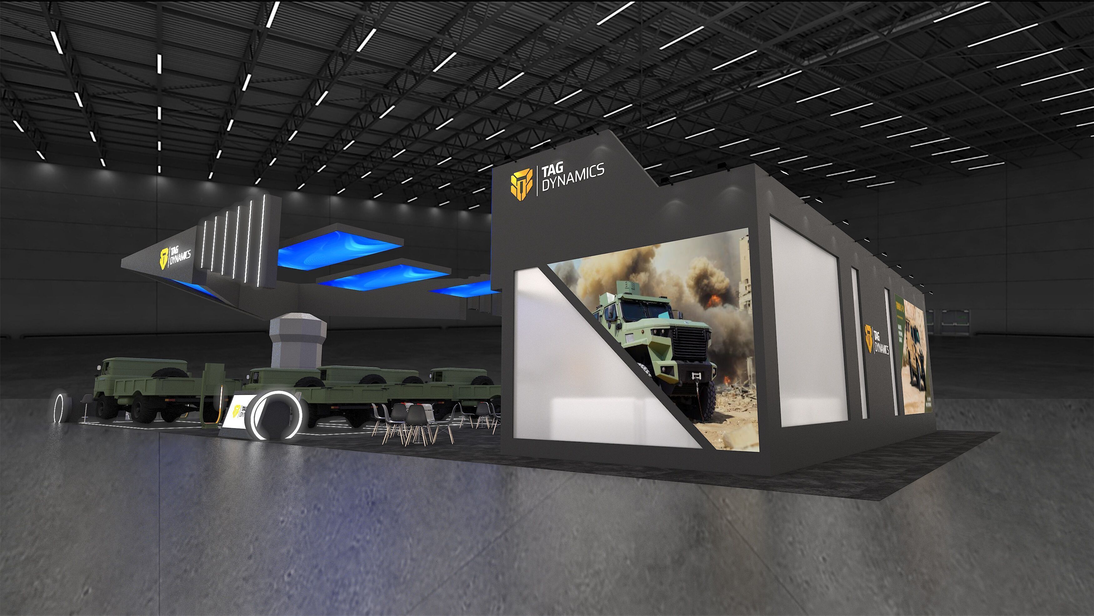 13x26 All Side Exhibition Stand 3D model_5