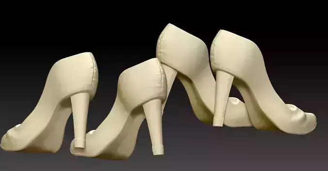 fashion shoes 23 3D print model