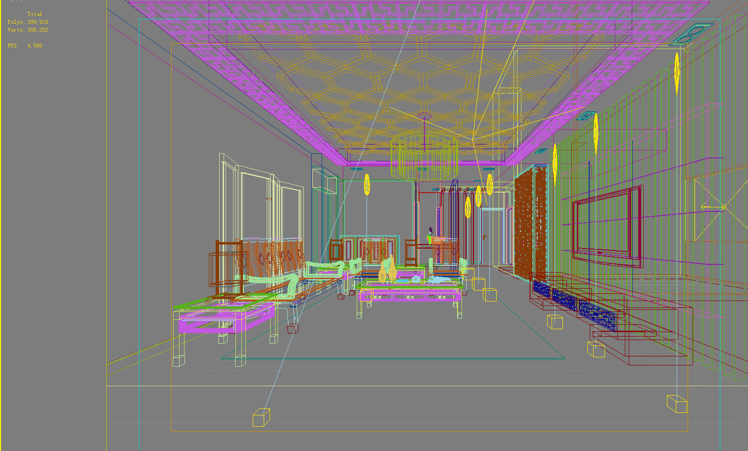  living room with decor tea table 3d model photoreal living room 888 3d