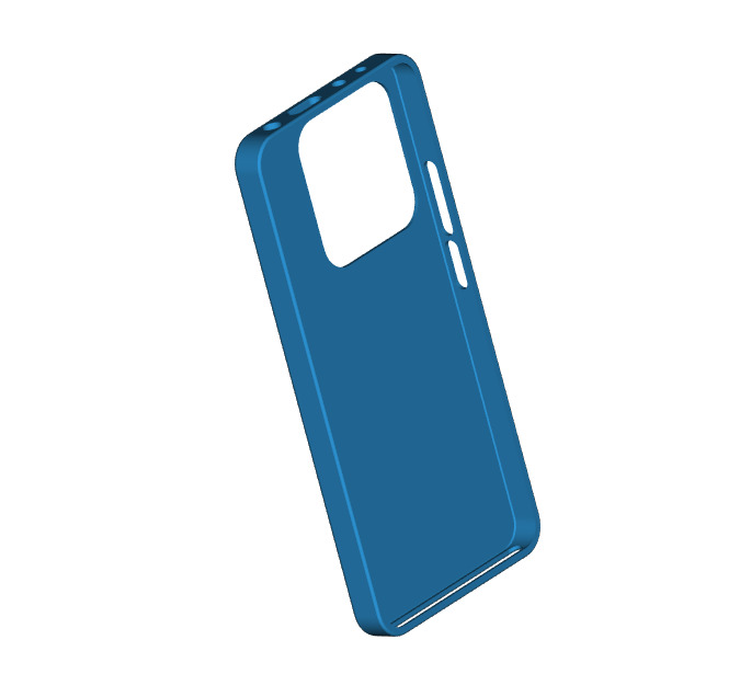 Xiaomi Redmi Note 14 4G phone case 3D print model_1