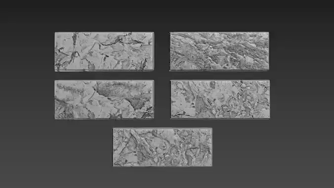 Brick stone plaster texture finishing