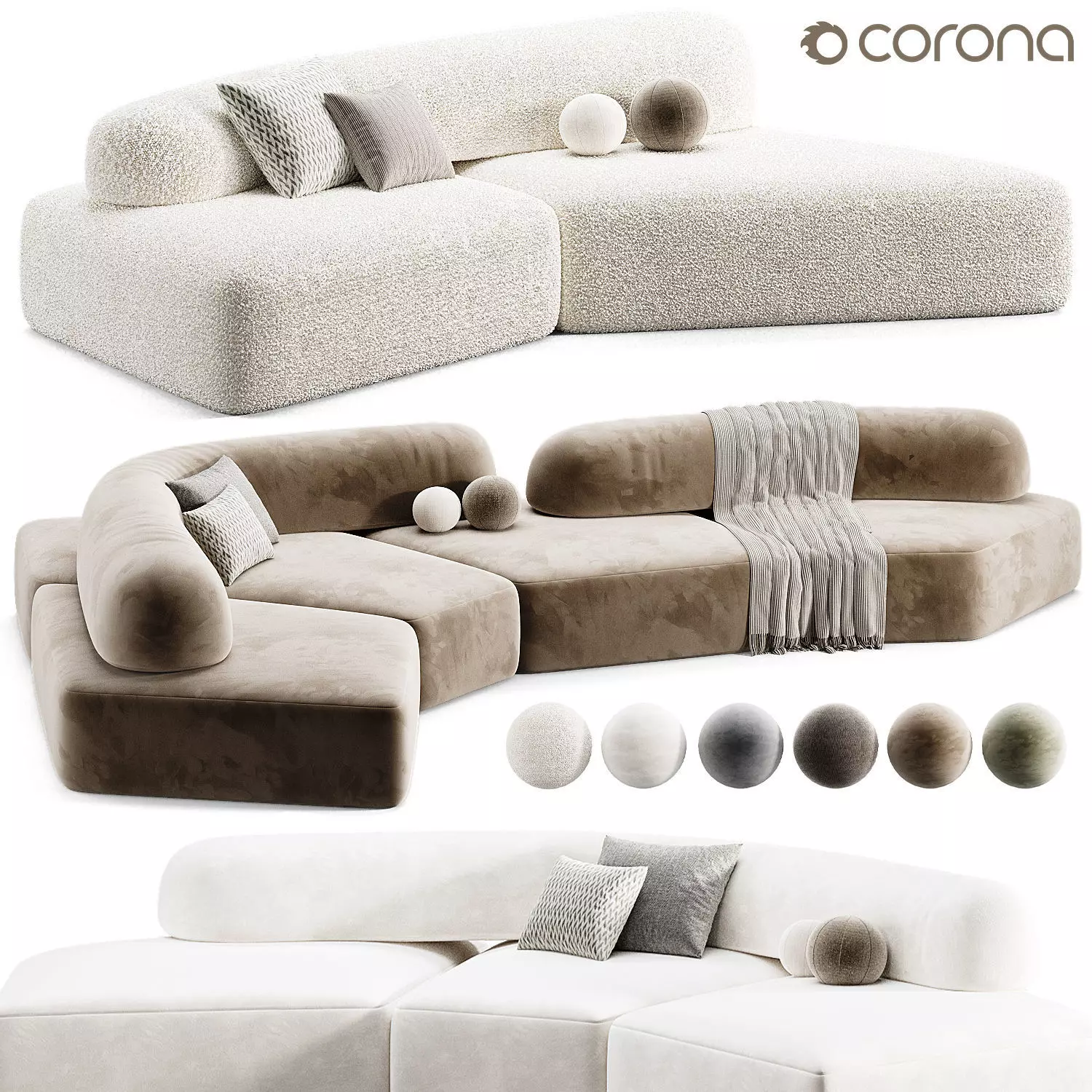 On the rock sofa 3D model