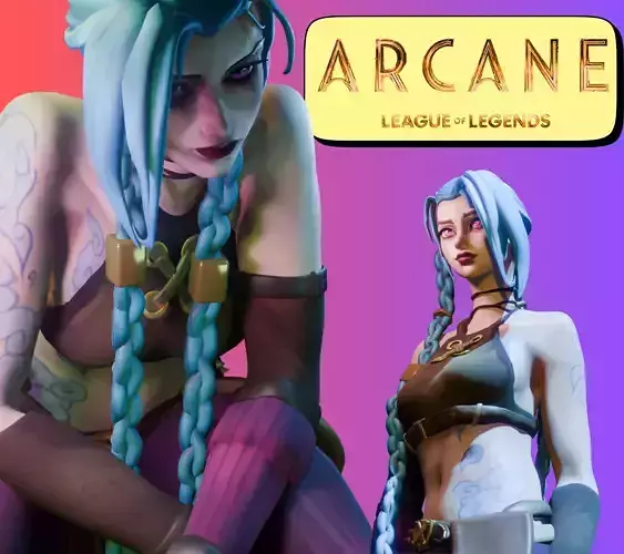 Jinx 3D Model Arcane