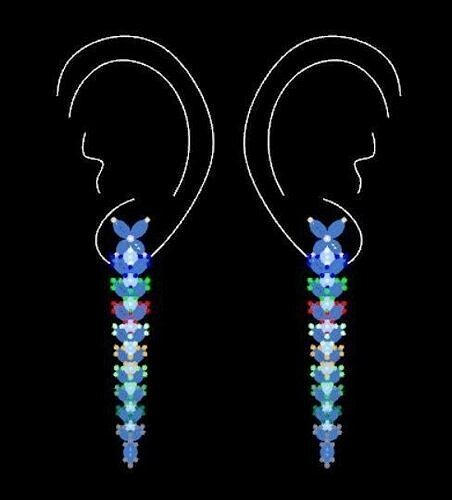 Elegant Floral-Inspired 3D Earrings 3D print model
