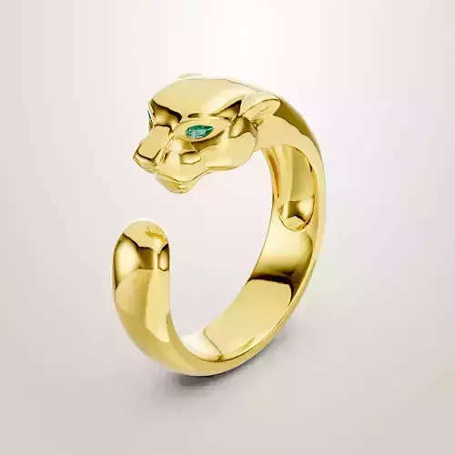Panthere de Cartie ring The panther Panthera Pantera 3D print model