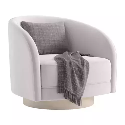 Ahead of the Curve Swivel Lounge Chair 3D model